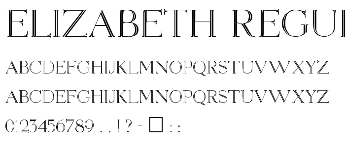 Elizabeth Regular font